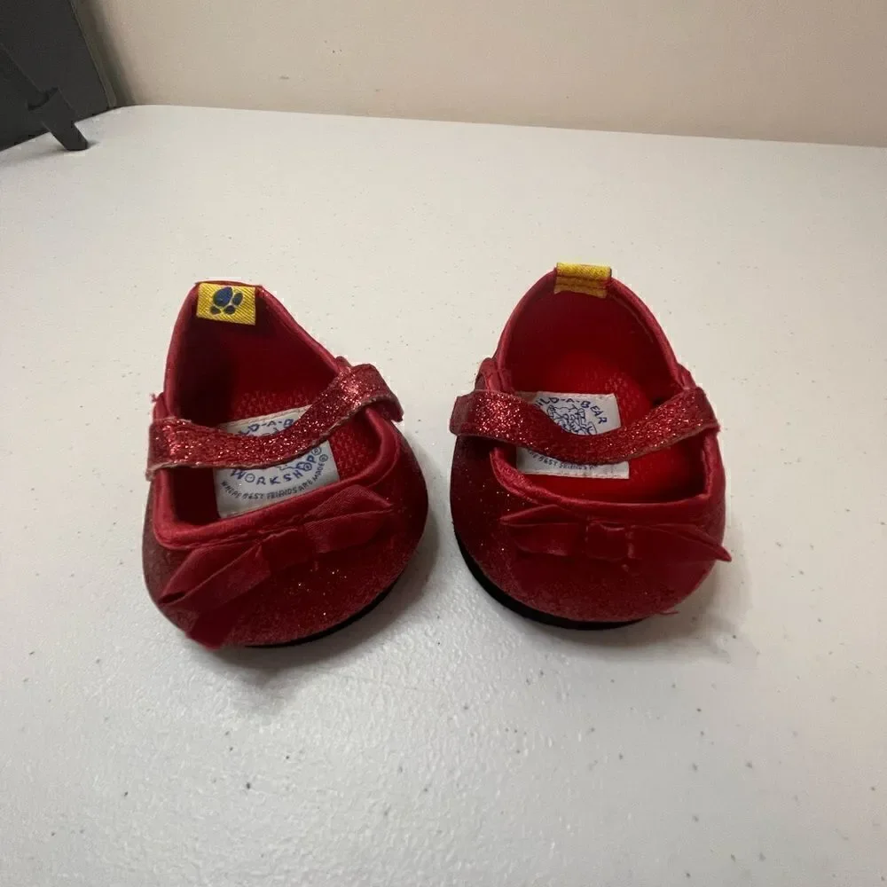 Build A Bear red sparkly shoes BAB